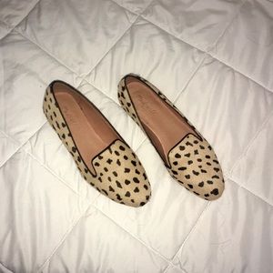 Madewell Pony Hair Cheetah Print Flats